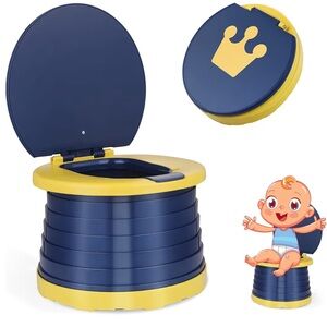 Blue and Yellow Kids Potty Stool